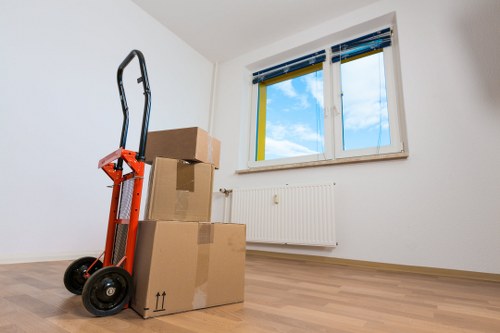 Stylish office storage arrangement in Lowerclapton for a professional workspace